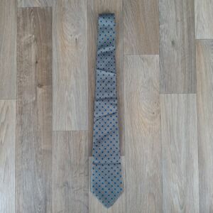 Ferrari Silk‎ Necktie Geometric Pattern Made in Italy Designer Mens Tie Vintage